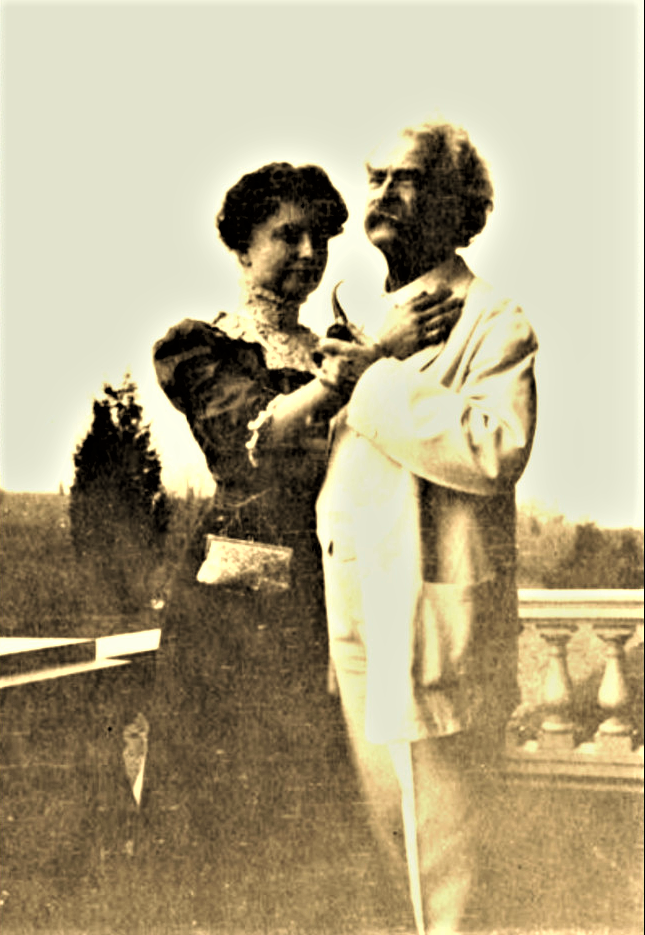 Easton Hse Helen Keller Mark Twain Jan 1909 Historical